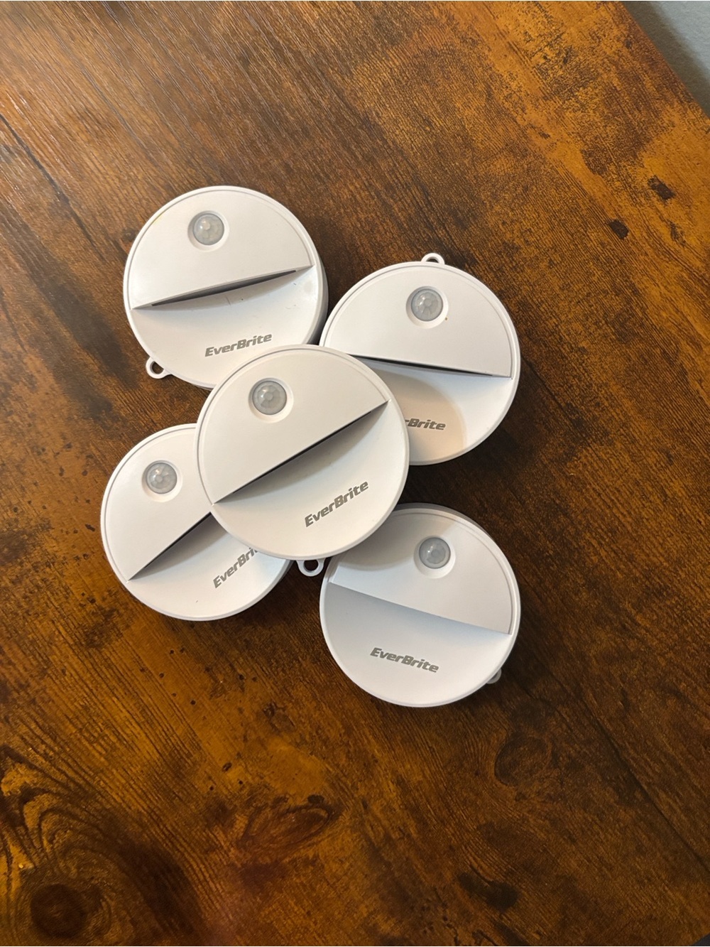 EverBrite Round LED Motion Sensor Night Lights - White (Set of 5)